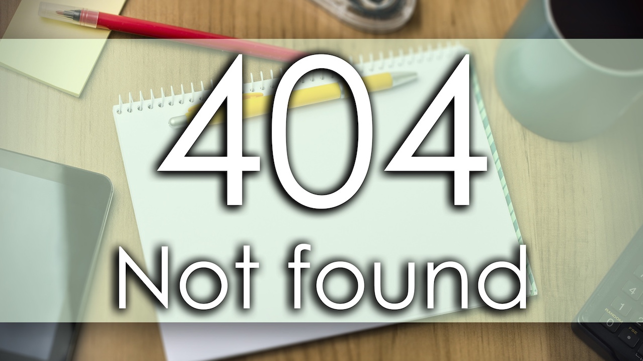 Page d'erreur 404