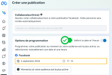 planifier un post Facebook