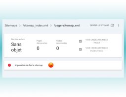 corriger erreur sitemap impossible à récupérer